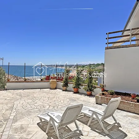 214 - Anna -appartamento Trilocale A Al Piano Terra Con Vista Mare Strepitosa! * Numana